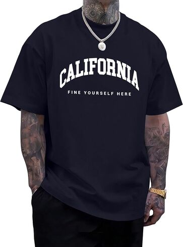 KESIHAN Mens Graphic T Shirts Mens Summer Shirts Round Neck Regular Short Sleeve Casual Vintage Tees in Saudi Arabia