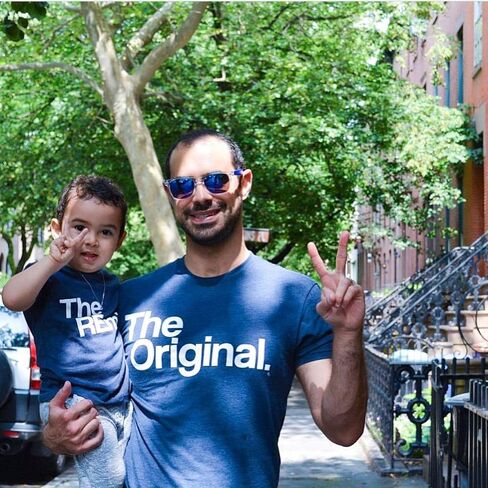The Original The Remix, Matching Shirts, Father's Gift Set, Dads Birthday Shirt, Gifts for New Dads, Men T-Shirts Navy in Saudi Arabia