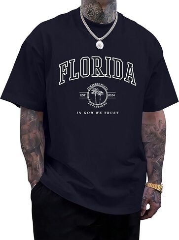 KESIHAN Mens Graphic T Shirts Mens Summer Shirts Round Neck Regular Short Sleeve Casual Vintage Tees in Saudi Arabia