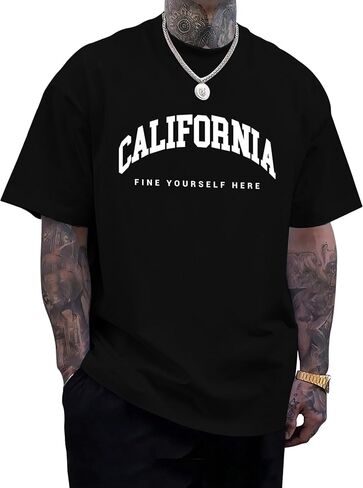 KESIHAN Mens Graphic T Shirts Mens Summer Shirts Round Neck Regular Short Sleeve Casual Vintage Tees in Saudi Arabia