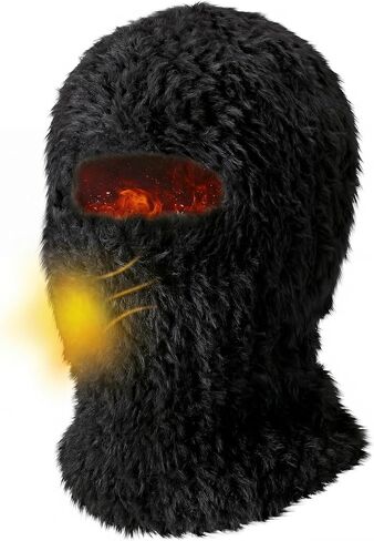 Chicingyou Balaclava Ski Mask for Men Women 3-in-1 Knitted Full Face Mask 1 Hole Thermal Cover Furry Masks for Adults in Kuwait