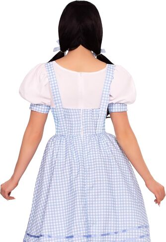 Leg Avenue Womens Kansas Sweetie Dorothy Costume Adult Includes Gingham Dress and Matching Hair Tie in Kuwait
