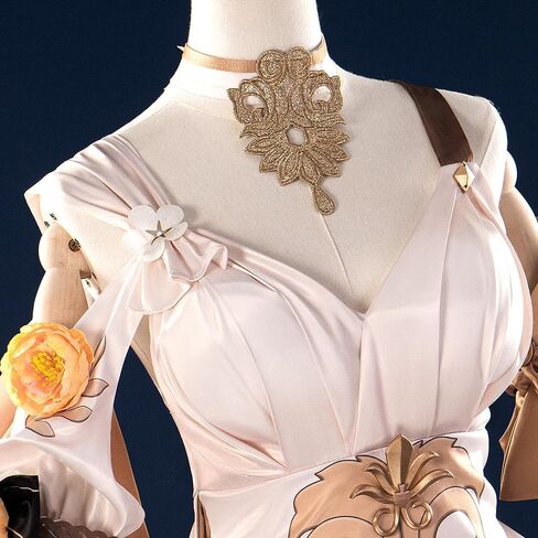 Aglaea Cosplay Honkai Star Rail Women Costumes Full Set Golden Dress Outfit for Game Halloween Party in Saudi Arabia