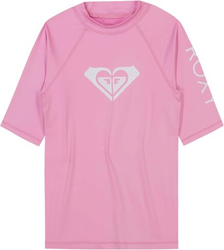 قميص Roxy للفتيات بأكمام قصيرة من Rashguard، حماية من أشعة الشمس بعامل حماية من أشعة الشمس 50+، سريع الجفاف in Kuwait
