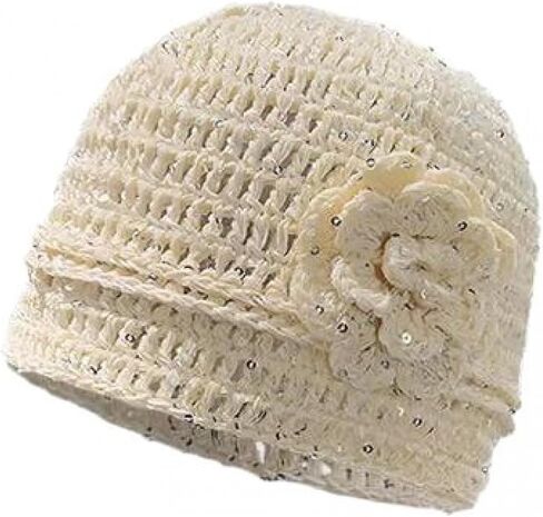 Seyurigaoka Crochet Hats for Women Summer Beanie Boho Crochet Cap Hollow Out Knit Skull Cap Y2k Accessories in Saudi Arabia