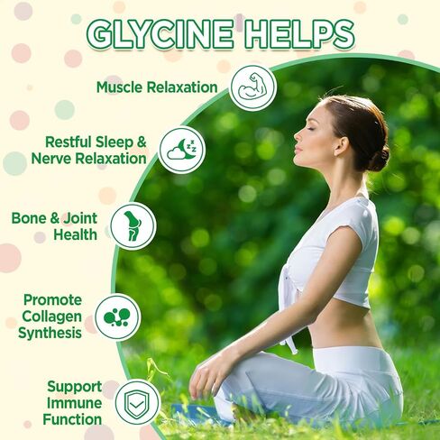 Glycine Supplements, Glycine 3g Gummies, Alanine 1000 mg for Muscle Sleep, Plus L Theanine, GABA, Vitamin B6, High Absorption for Adults Sleep, Sugar Free Pineapple Flavor, 60 Gummies in Saudi Arabia