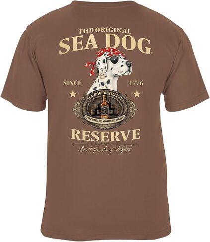 تي شيرت SEA DOG The Original Reserve Distillery Vintage Graphic، 100% قطن مغزول حلقيًا، مقاس مريح، مطبوع في الولايات المتحدة الأمريكية in Kuwait