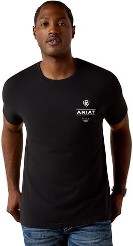Ariat Men's Ariat Wooden Diamond Flag Classic Fit T-Shirt in Kuwait
