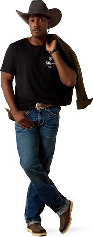 Ariat Men's Ariat Wooden Diamond Flag Classic Fit T-Shirt in Kuwait