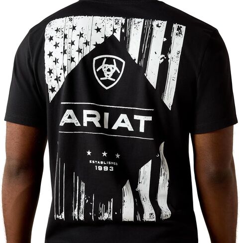 Ariat Men's Ariat Wooden Diamond Flag Classic Fit T-Shirt in Kuwait