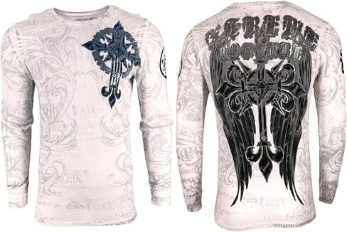 Xtreme Couture by Affliction Men's Long Sleeve Thermal Shirt in Kuwait