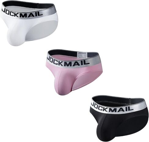 JOCKMAIL 3 قطع من الملابس الداخلية القطنية للرجال، مجموعة ملابس داخلية مريحة مع حقيبة داعمة للملاءمة اليومية، صالة الألعاب الرياضية in Kuwait