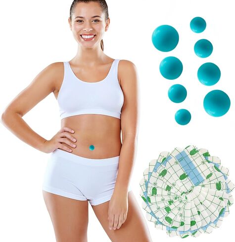 8PCS Belly Button Plug Belly Button Shaper Post Tummy Tuck & Liposuction Recovery Shaper, Soft and Comfortable Retainer (Blue) in Saudi Arabia
