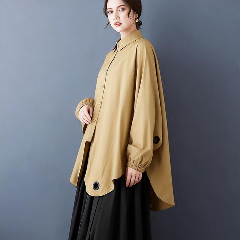 Women's Asymmetric 3D Embellished Blouse Batwing Sleeve Loose Casual Shirt Top in Saudi Arabia