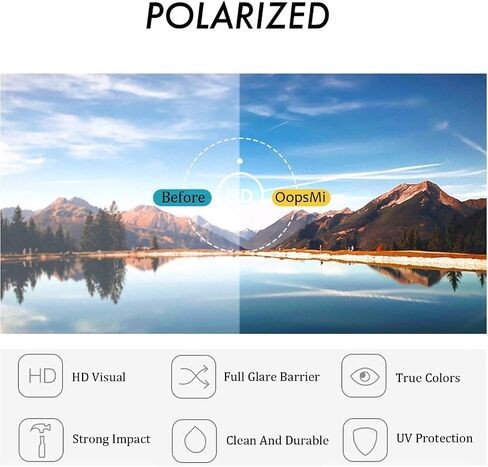 Clip-on Sunglasses Polarized Unisex Anti-Glare Driving Glasses Flip Up Design For Prescription Glasses (Black Lens) in Saudi Arabia