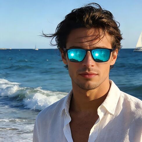 Polarized Sunglasses for Men TR90 Lightweight Sun Glasses With UV Protection for Driving Fishing Cycling Outdoor in Saudi Arabia