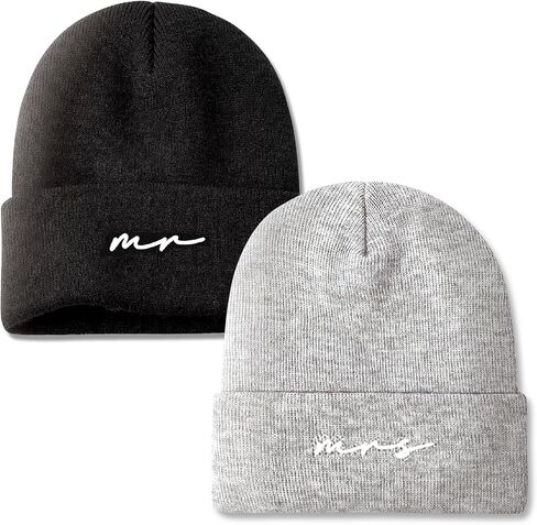 Mr and Mrs Beanies, Wedding Gifts for Couples, His and Hers Engagement Gift, Honeymoon Travel Essentials in Saudi Arabia