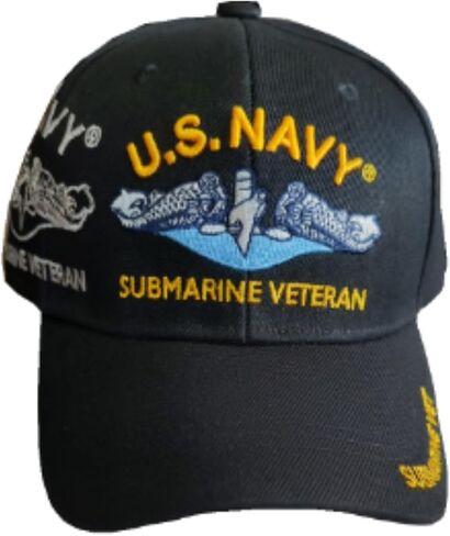 U.S. Navy Submarine Emblem Submarine Veteran Submarine Veteran on the Bill. (Black) in Kuwait