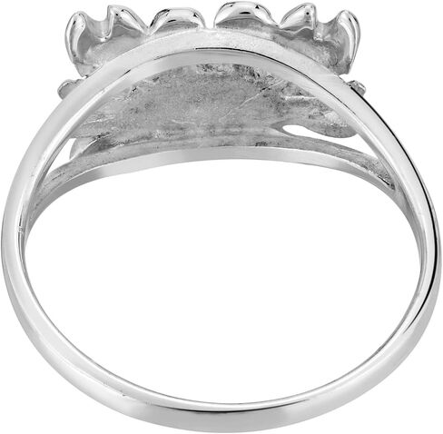 AeraVida 925 Sterling Silver Crab Ring | Abalone Shell Inlay | Ocean-Inspired Band Ring for Women | Polished Silver Jewelry | Fashionable & Unique Statement Piece in Kuwait