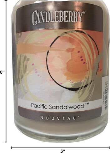Nouveau by Candleberry Candles | Strong Fragrances for Home | Hand Poured in The USA | Highly Scented & Long Lasting | Large Jar 26 oz in Kuwait