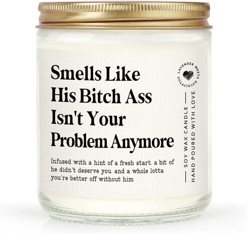 Funny Divoce Gifts for Women, Divorce Party Decorations Scented Candle, Cheer UP Breakup Gifts for Women Friend, Coworker, Self-Care, Emotional Support, Feel Better Gift,7-oz in Saudi Arabia