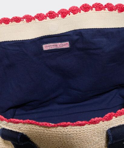 vineyard vines Medium Raffia Tote, Multi, OS in Kuwait