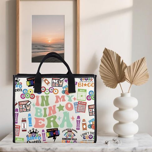 TSOTMO Funny Player Gift Gambling Lover Gift Shopping Bag Games Lover Tote Bag For Women Mother in Kuwait