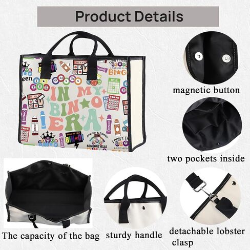TSOTMO Funny Player Gift Gambling Lover Gift Shopping Bag Games Lover Tote Bag For Women Mother in Kuwait