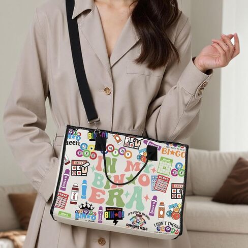 TSOTMO Funny Player Gift Gambling Lover Gift Shopping Bag Games Lover Tote Bag For Women Mother in Kuwait