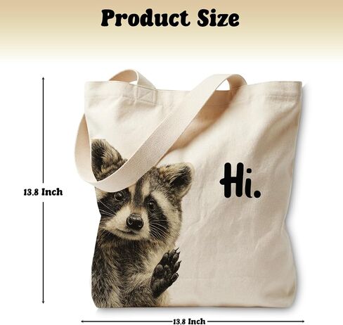 Funny Tote Bag Aesthetic for Women, Cute Tote Bag with Zipper Pocket in Kuwait