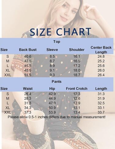 Women's Women Capri Pajama Sets Short Sleeve and Capri Pants Mumu Pajama with Pockets Sleepwear Pjs Sets in Kuwait