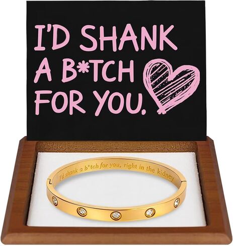 DUMBEN Hidden Message Bracelet - Funny & Humorous Gifts Ideas for Women, Unique Birthday Gifts for Women Best Friend Sister Wife Girfriend Mom... in Saudi Arabia