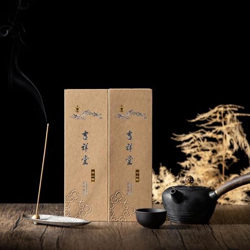 أعواد البخور، 110 أعواد من خشب الصندل الفاخر من فوكسي - درجة معبد صيني طبيعي 100%، خالية من الفحم وبدون قلب، للتنقية الروحية والتأمل in Kuwait