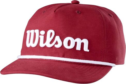 قبعة ويلسون سكريبت حبل Snapback (عنابي، قابلة للتعديل) قبعة جولف 2025 in Kuwait