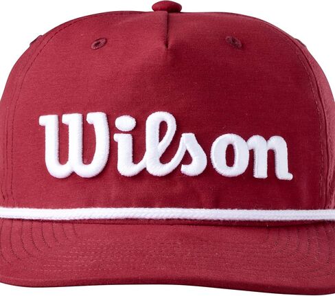 قبعة ويلسون سكريبت حبل Snapback (عنابي، قابلة للتعديل) قبعة جولف 2025 in Kuwait