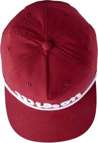 قبعة ويلسون سكريبت حبل Snapback (عنابي، قابلة للتعديل) قبعة جولف 2025 in Kuwait