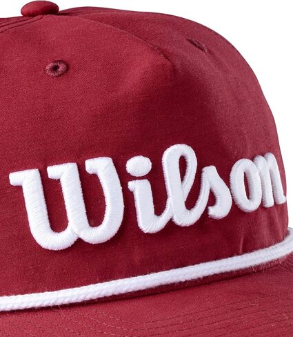 قبعة ويلسون سكريبت حبل Snapback (عنابي، قابلة للتعديل) قبعة جولف 2025 in Kuwait