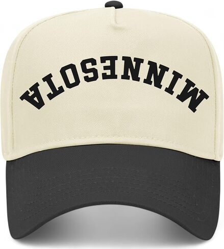 Minnesota Upside Down Reversed Vintage Trucker Hat | MN | Premium Adjustable Snapback Baseball Hat for Men & Women in Kuwait