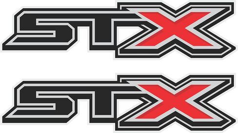 Ford f150 STX Decal Off Road Replacement Sticker, Compatible with Ford F150 Truck, Set of 2, Premium Series (Metallic Finish) (Charcoal) in Kuwait