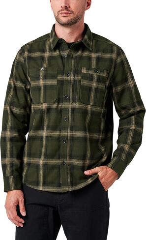 Lucky Brand Men's Men's Long Sleeve Hometown Yarn Dyed Plaid Flannel Shirt in Kuwait