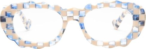 I-SEA Cloud 9 Reader, Oval Frame, Check Color, Blue Light, Anti-Glare, Reading Glasses in Kuwait