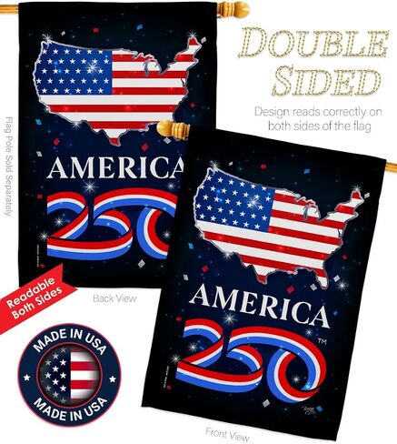 America 250 Flag Celebration Independence Day Wall Tapestry House Banner Official Licensed Merchandise Canvas Prints Yard Sign Textile Woven Fabric Poster USA 250th Anniversary Decoration Gift in Saudi Arabia