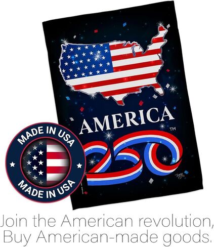 America 250 Flag Celebration Independence Day Wall Tapestry House Banner Official Licensed Merchandise Canvas Prints Yard Sign Textile Woven Fabric Poster USA 250th Anniversary Decoration Gift in Saudi Arabia