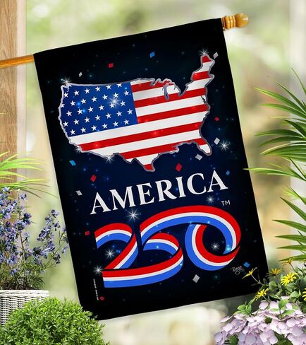 America 250 Flag Celebration Independence Day Wall Tapestry House Banner Official Licensed Merchandise Canvas Prints Yard Sign Textile Woven Fabric Poster USA 250th Anniversary Decoration Gift in Saudi Arabia
