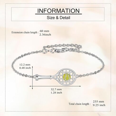 YAFEINI Tennis Bracelet 925 Sterling Silver Tennis Bracelets Sport Jewelry Gifts for Women in Kuwait