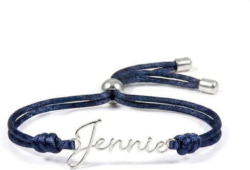 MignonandMignon Custom Name Bracelet for Women Personalized String Bracelet | Dainty Satin Cord Name Jewelry | Birthday Mothers Day Gift for Mom Daughter Friend Her in Kuwait