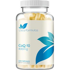 ClearFormulas CoQ10 400mg 200 Capsules Quick Absorption Non-GMO in Saudi Arabia