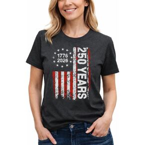 America 250 Years Anniversary USA Shirt Women 4th of July Shirts 1776-2026 250th Birthday T-Shirt Patriotic Shirts Tops in Kuwait