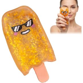 Gel Sugar Squishies Ice Cream Popsicle Squishy, Ice Cream Squeeze Squishy Sensory Tool for Mood Relief and Focus, Soft and Durable Orange Popsicle Design in Saudi Arabia