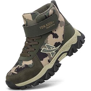CERYTHRINA Kids Hiking Boots Boys Camouflage Hiking Shoes Warm Winter Snow Boots Anti-skid Adventure Trekking Shoes in Saudi Arabia